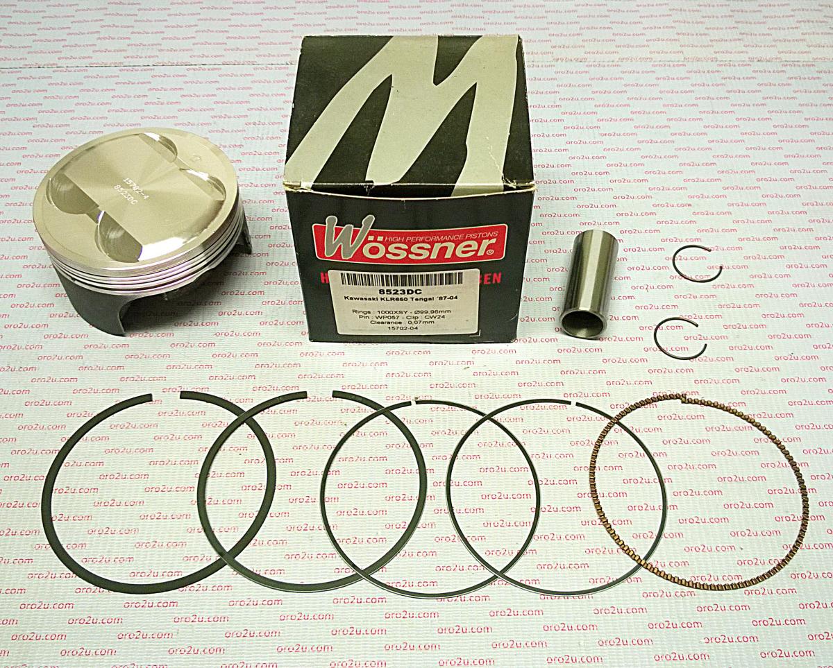 PISTON KIT 87-04 KLR650 101.00, FORGED WOSSNER 8523D100 image 1