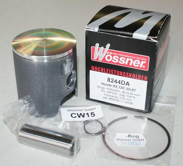 PISTON KIT RS125 GP DOMED 54.0 C, FORGED WOSSNER 8244DC thumbnail 3