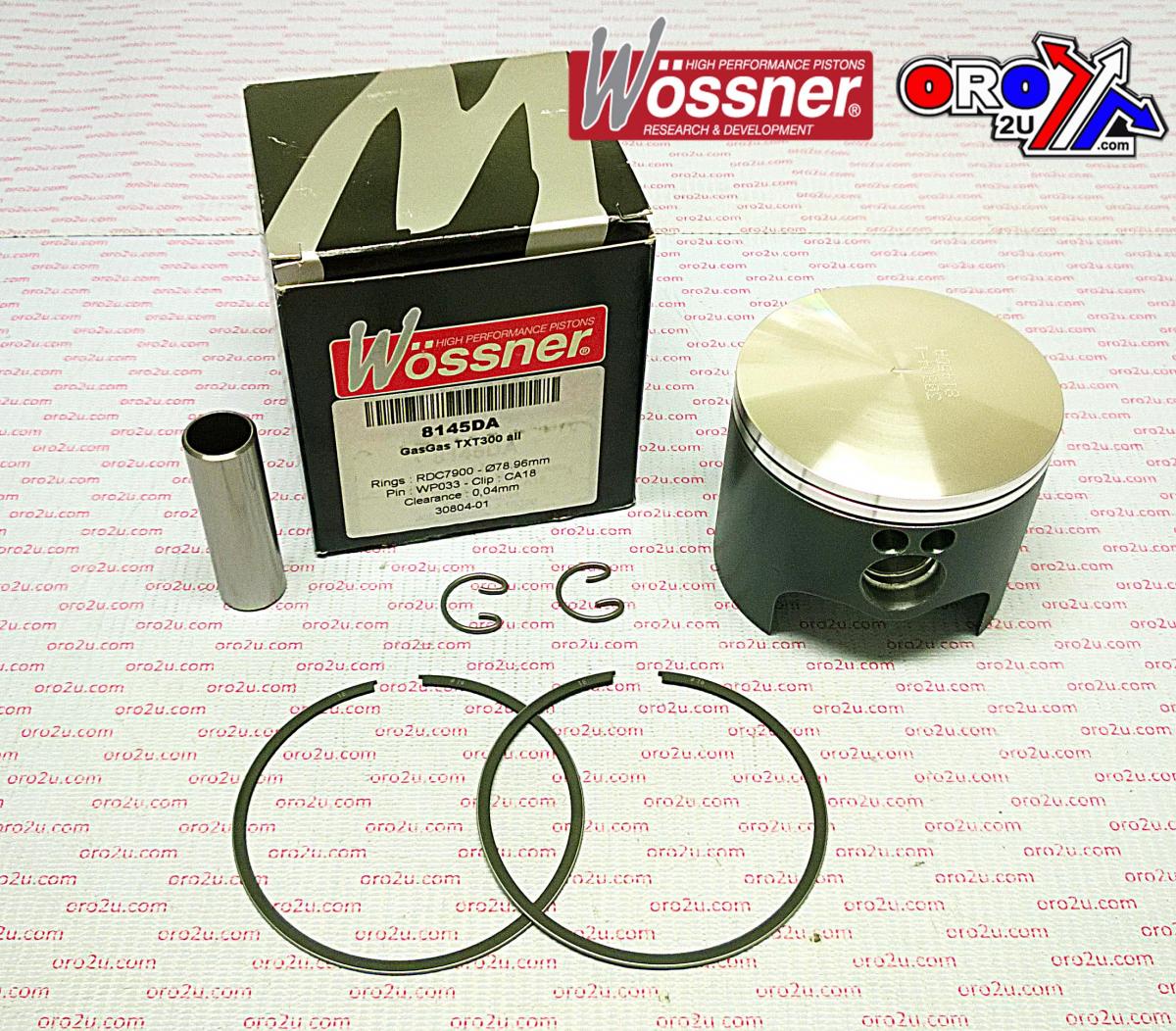 PISTON KIT ALL TXT300 79.00 C, WOSSNER FORGED KIT 8145DC image 1