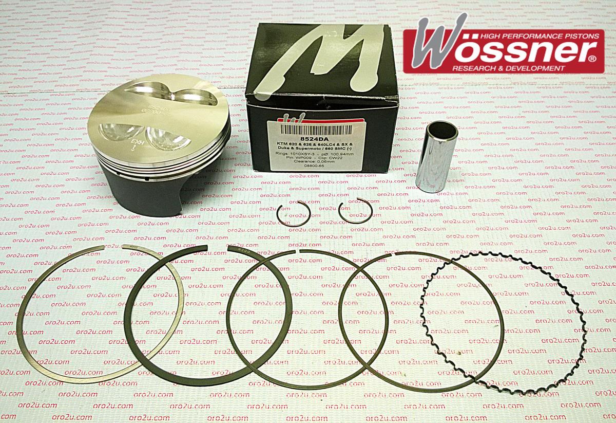 PISTON 94-08 KTM620 640 101 B, FORGED WOSSNER KIT 8524DB image 1