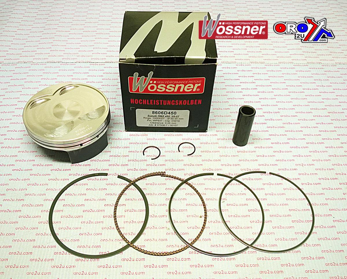 PISTON KIT 05-07 RMZ450 100.00, WOSSNER 8606D450 BIG BORE image 1