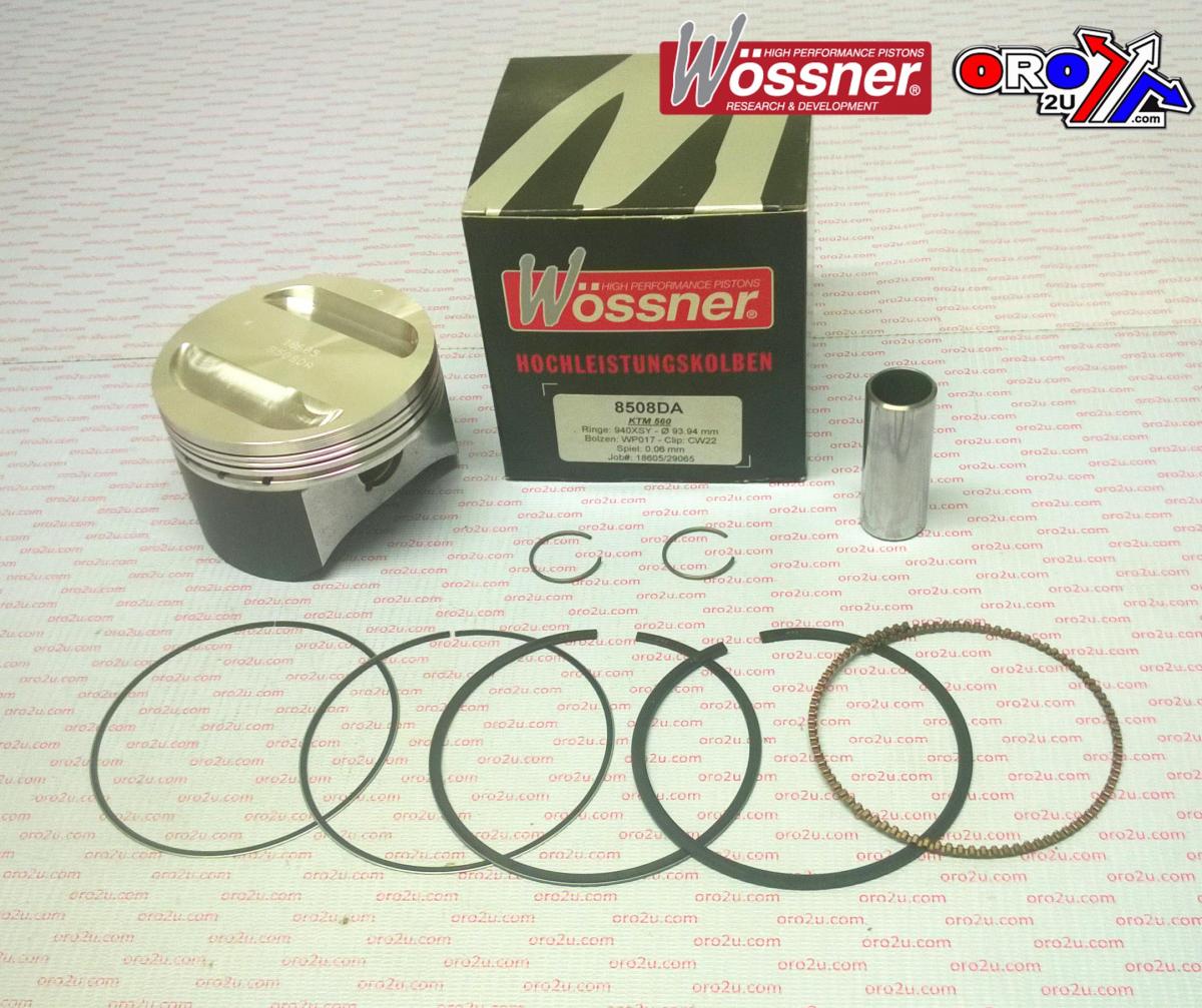 PISTON KIT KTM560 EXC 95.00, FORGED WOSSNER KIT 8508D100 image 1