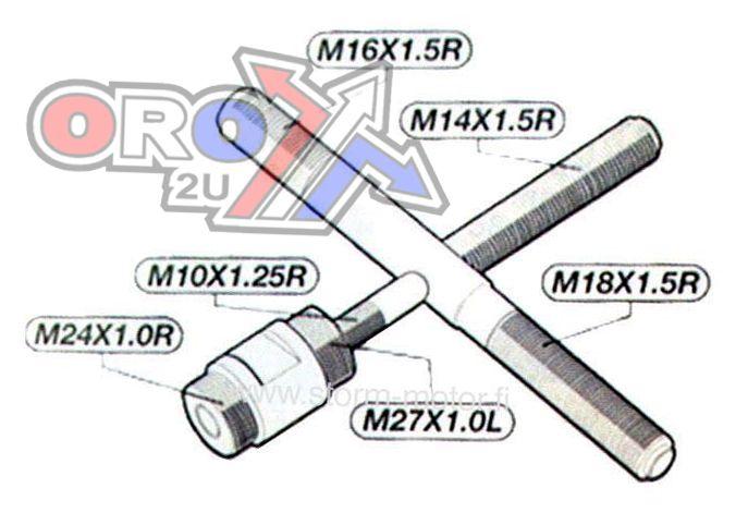 FLYWHEEL ROTOR PULLER UNIVERSAL 6 SIZES thumbnail 2