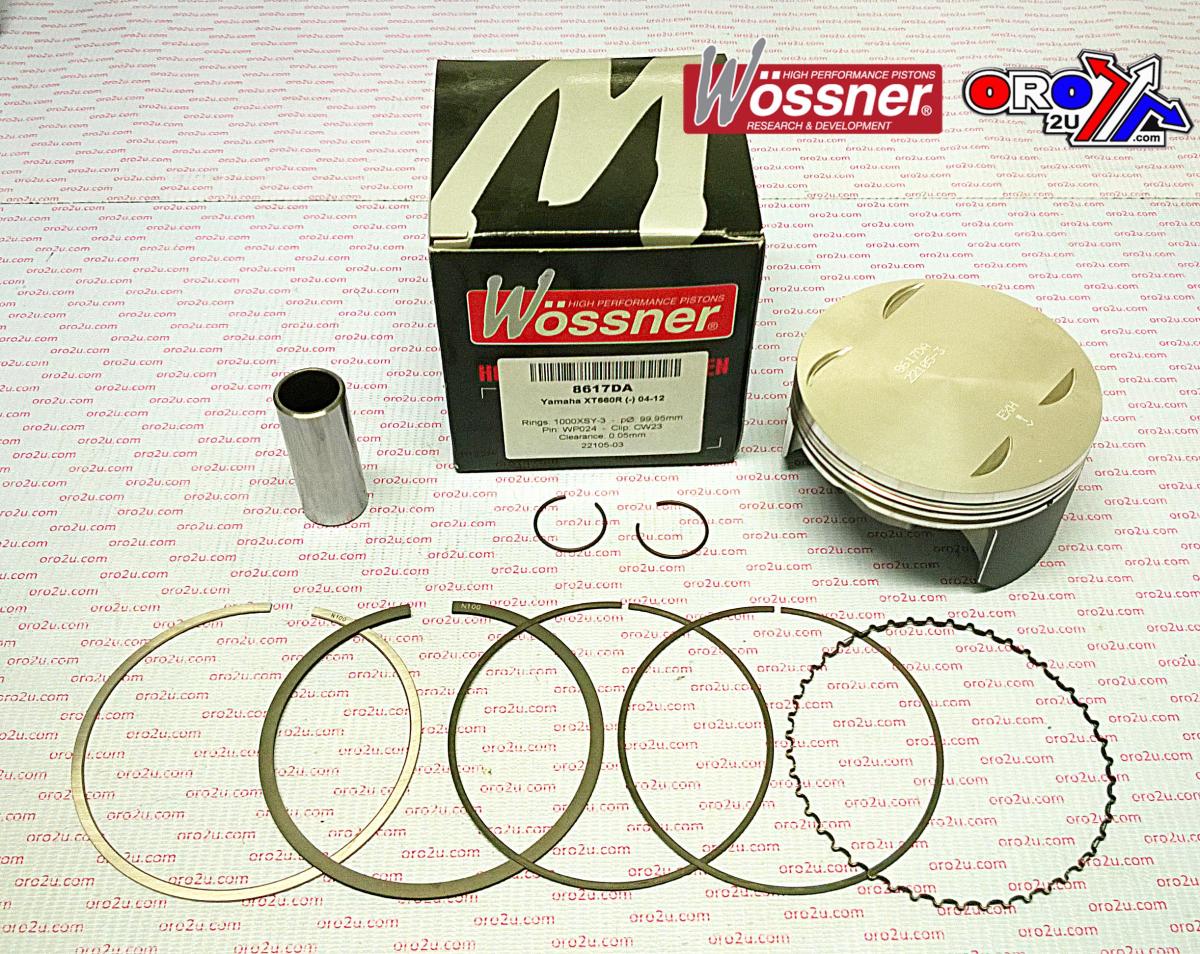 PISTON KIT 04-17 XT660R 100 A, FORGED WOSSNER 8617DA image 1