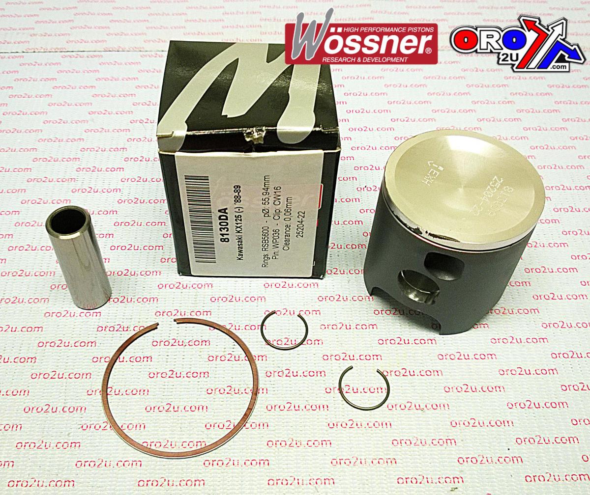 PISTON KIT 88-89 KX125 56.00, FORGED WOSSNER 8130DB image 1