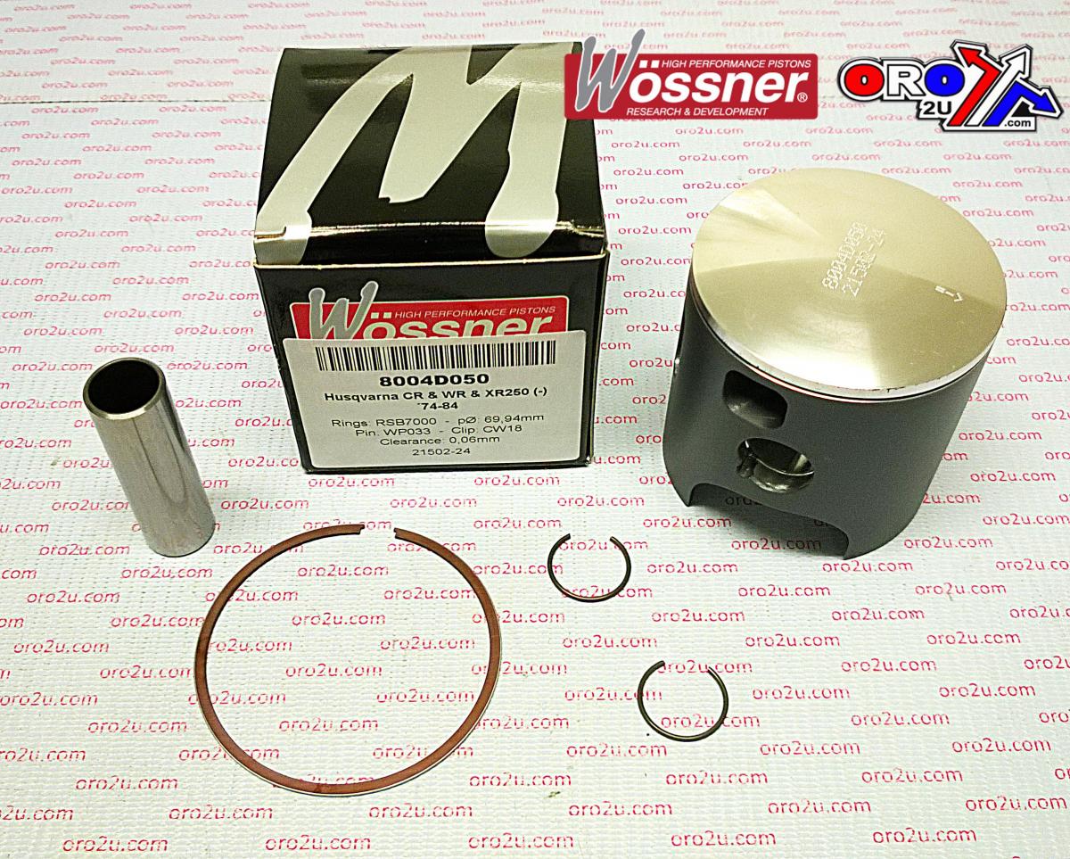 PISTON KIT HSQ 250 74-84 69.50, WOSSNER 8004DA HUSQVARNA image 1