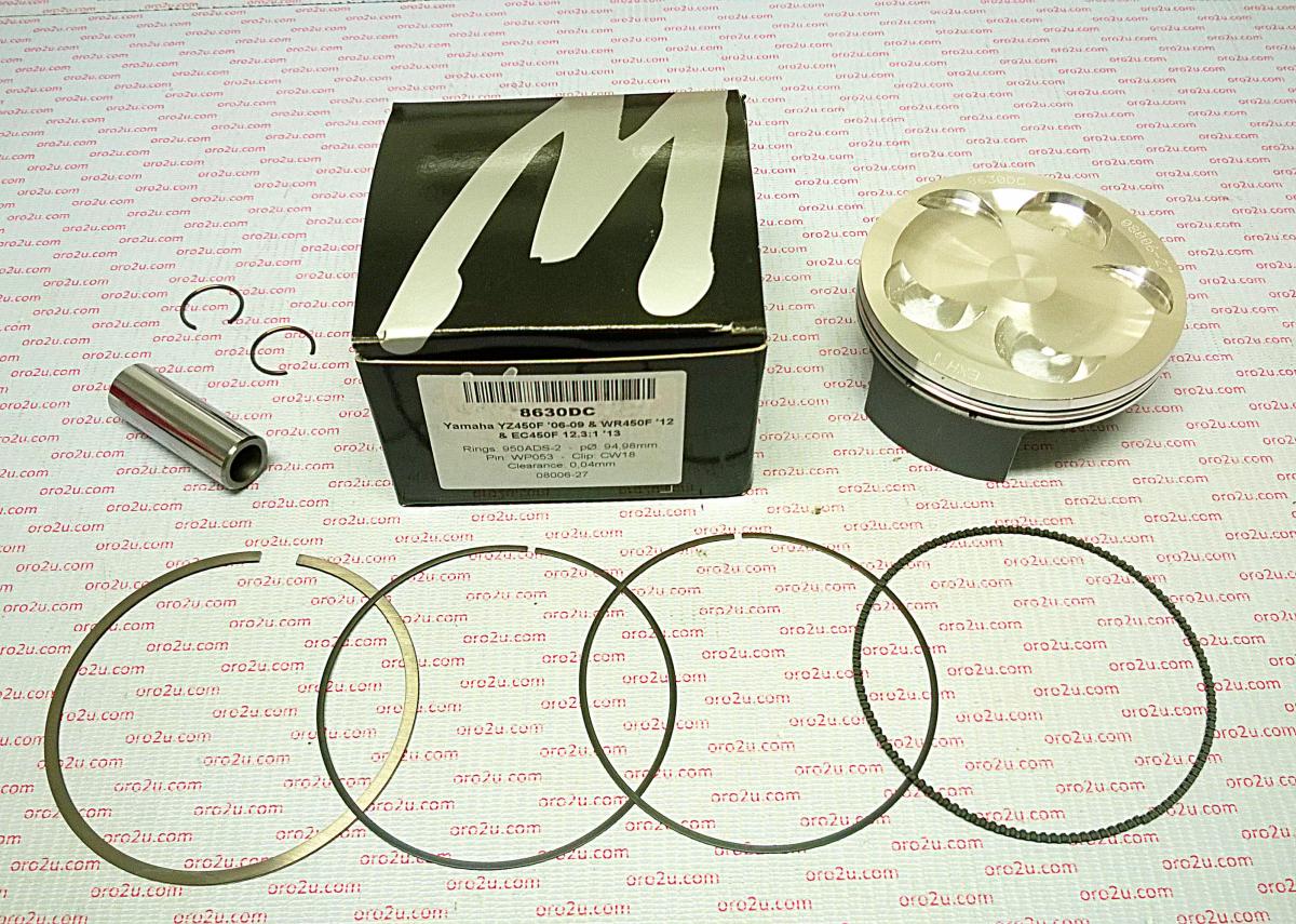 PISTON KIT 06-09 YZF WR450F 95, FORGED WOSSNER 8630DC image 1