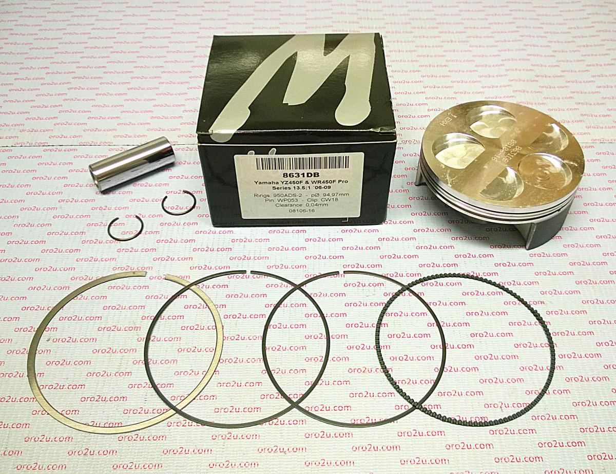 PISTON KIT 06-09 YZF WRF450 95, WOSSNER 8631DC HC YZF450 image 1