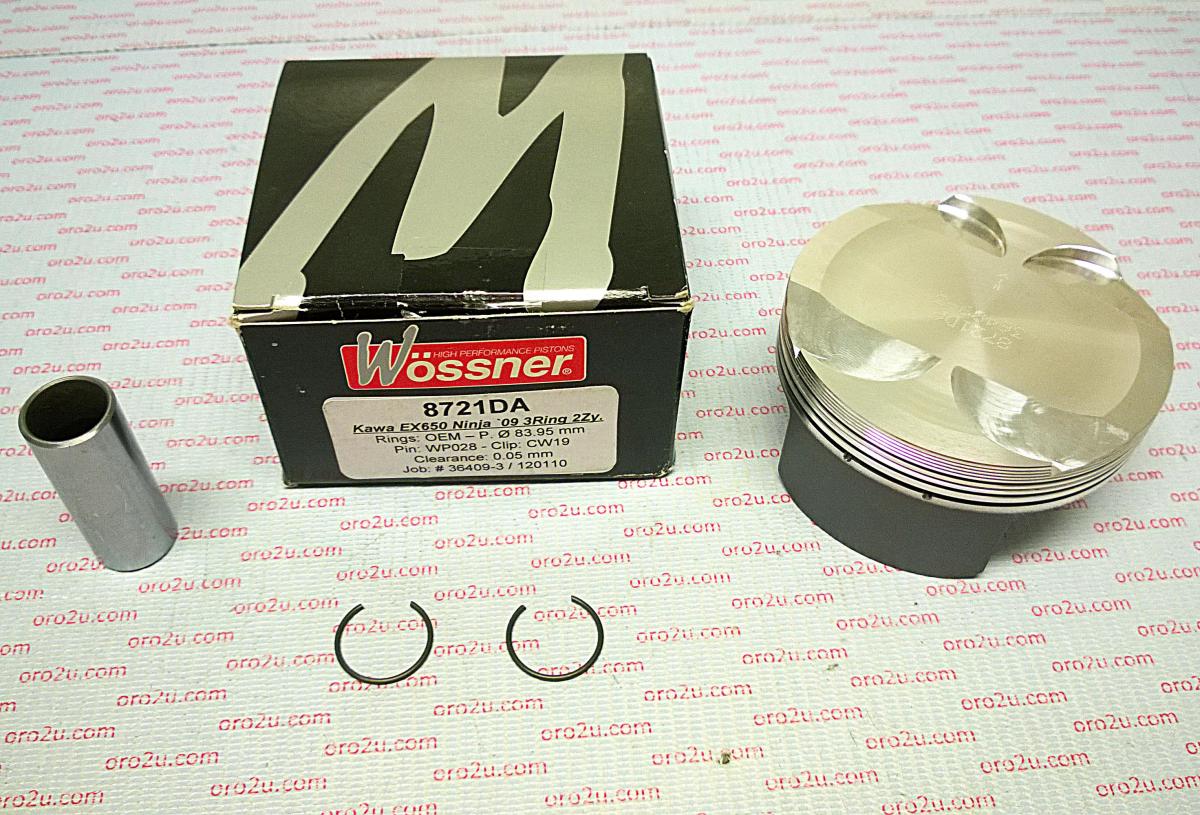 PISTON KIT 09 EX650 NINJA 84mm, WOSSNER 8721DA NO RINGS, USE OEM RINGS WITH THIS ITEM image 1