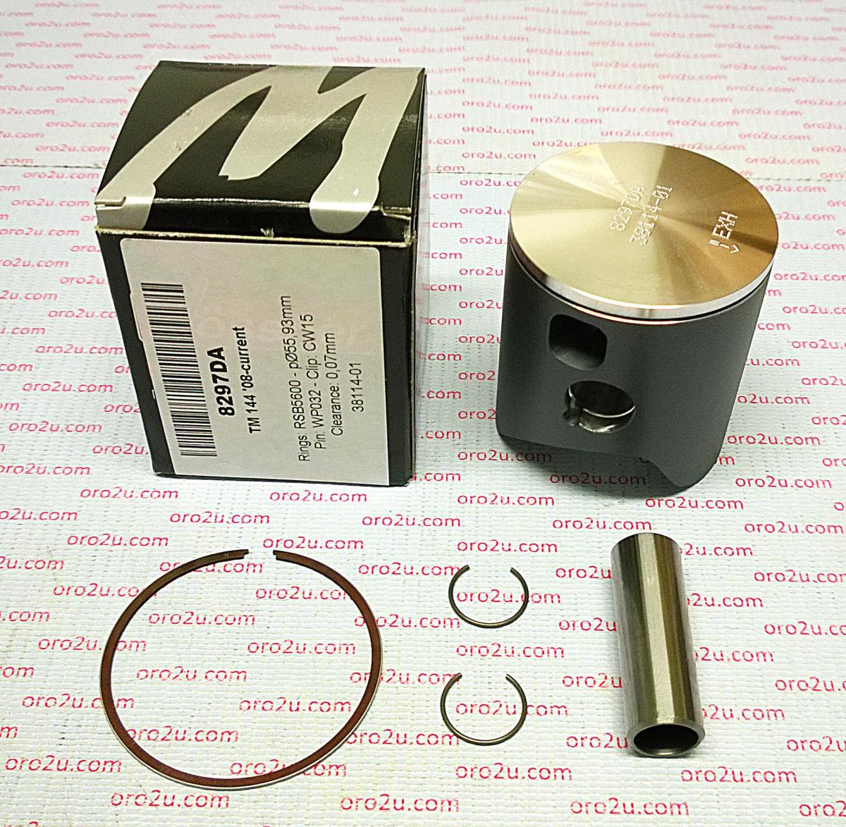 PISTON KIT 08-15 TM 144 56.00, WOSSNER 8297DA FORGED image 1