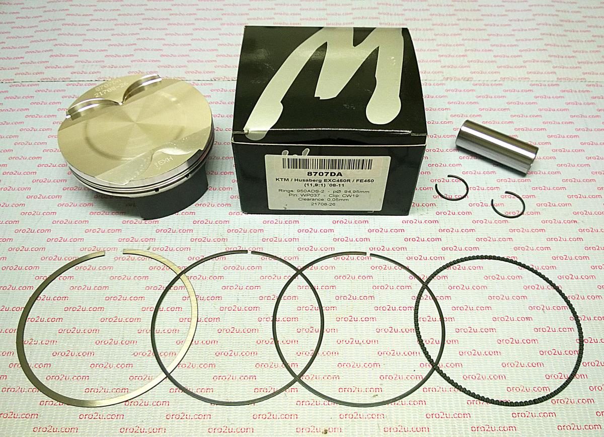 PISTON KIT KTM EXC450 95.00 B, WOSSNER 8707DB HUSABERG image 1