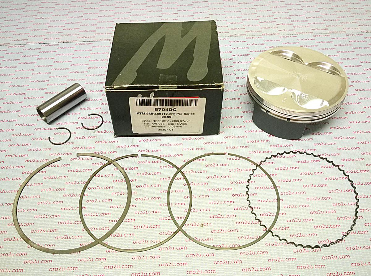 PISTON KIT SMR560 KTM HC.100, FORGED 8704DB WOSSNER image 1
