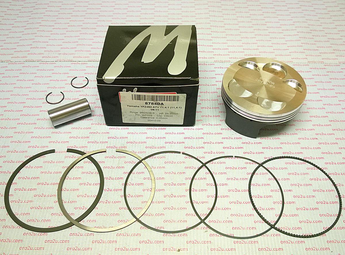 PISTON KIT 06-13 YFZ450 94 C, FORGED WOSSNER 8784DC image 1