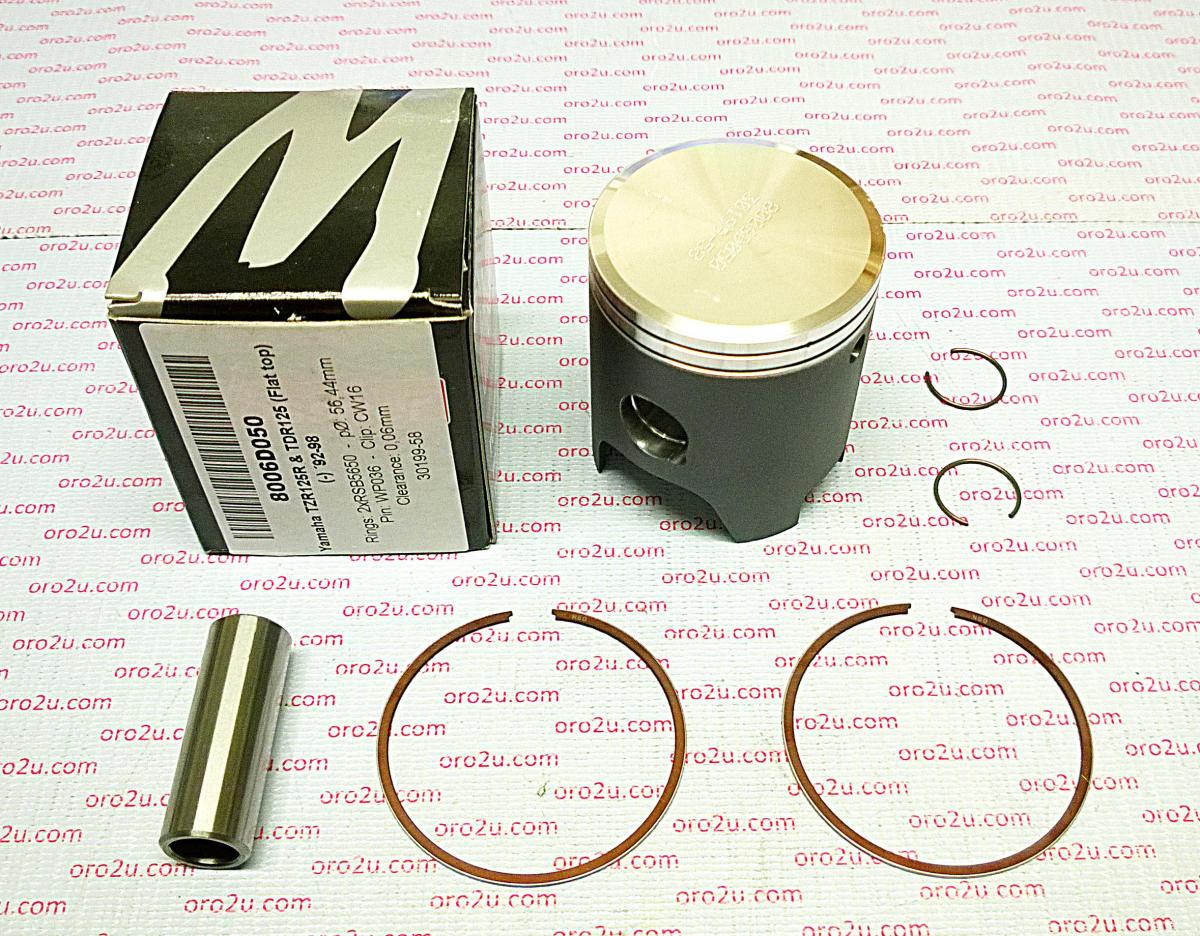 PISTON KIT 93-97 TZR125 56.00, FORGED WOSSNER 8006DA image 1