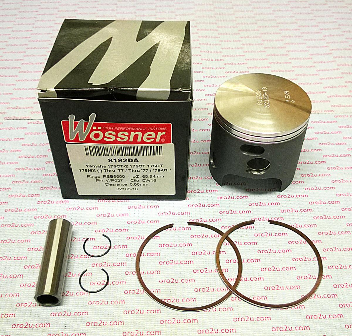 PISTON KIT 79-81 DT175 66.00, FORGED WOSSNER 8182DA image 1