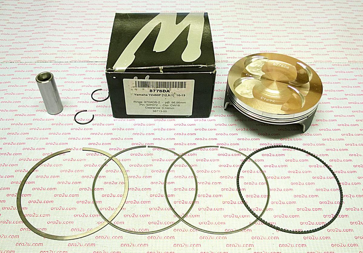 PISTON KIT 10-13 YZF450 97 B, FORGED WOSSNER 8776DB image 1