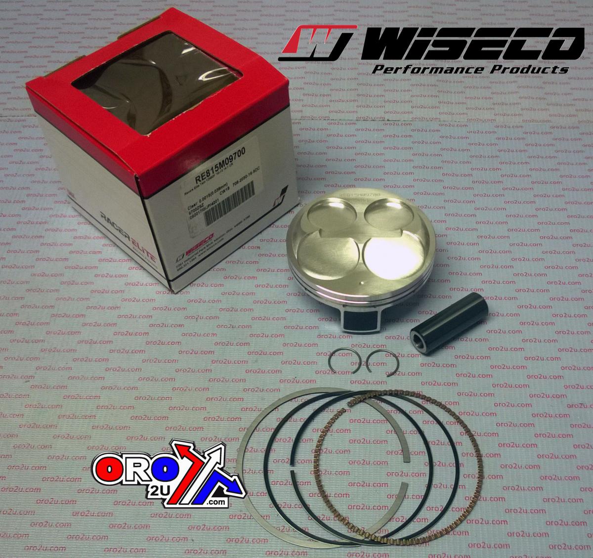 PISTON KIT 10-13 YZF450 14.0, WISECO RE815M09700 97mm, RACERS ELITE Asymmetric Skirt image 1