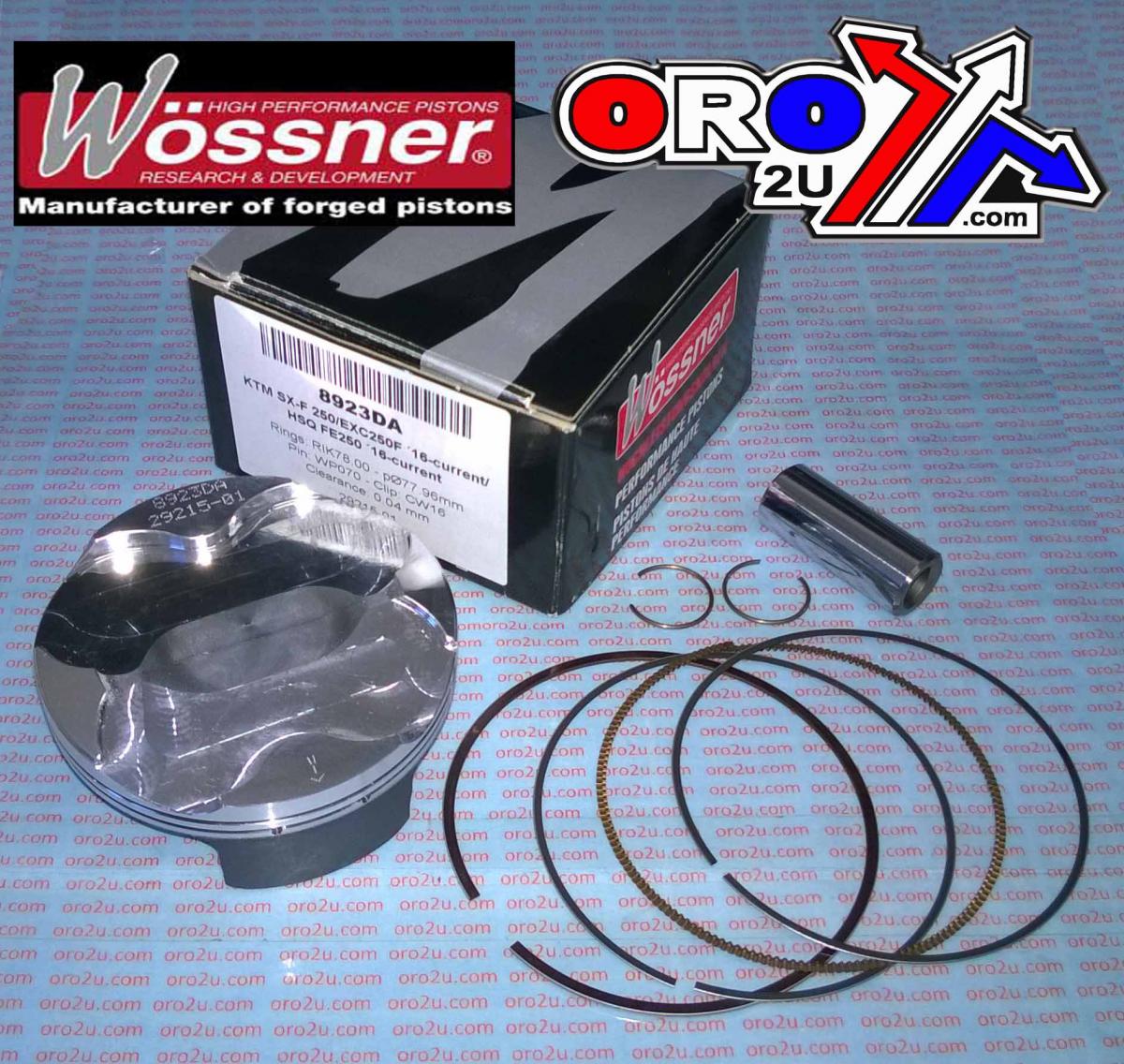 PISTON KIT 16-22 SXF250 78mm B, WOSSNER 8923DB KTM thumbnail 2