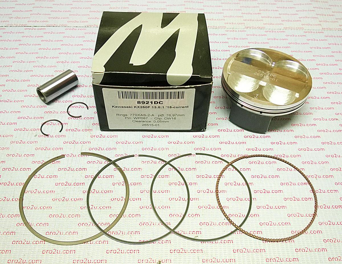 PISTON KIT 15-16 KX250F 77 B, 8921DB WOSSNER KAWASAKI, KXF250 image 1