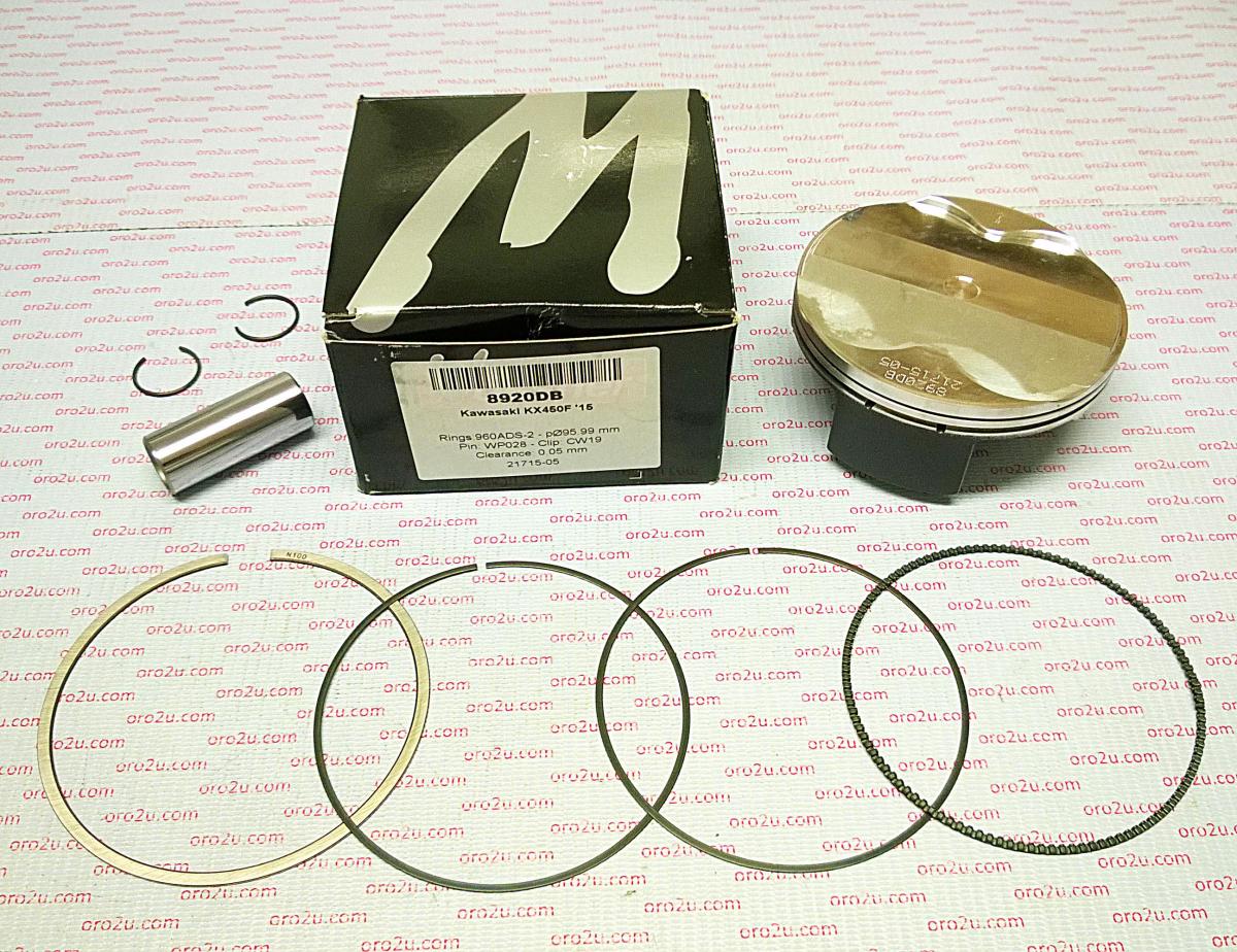 PISTON KIT 2015 KX450F 96.00 C, WOSSNER 8920DC KAWASAKI C image 1