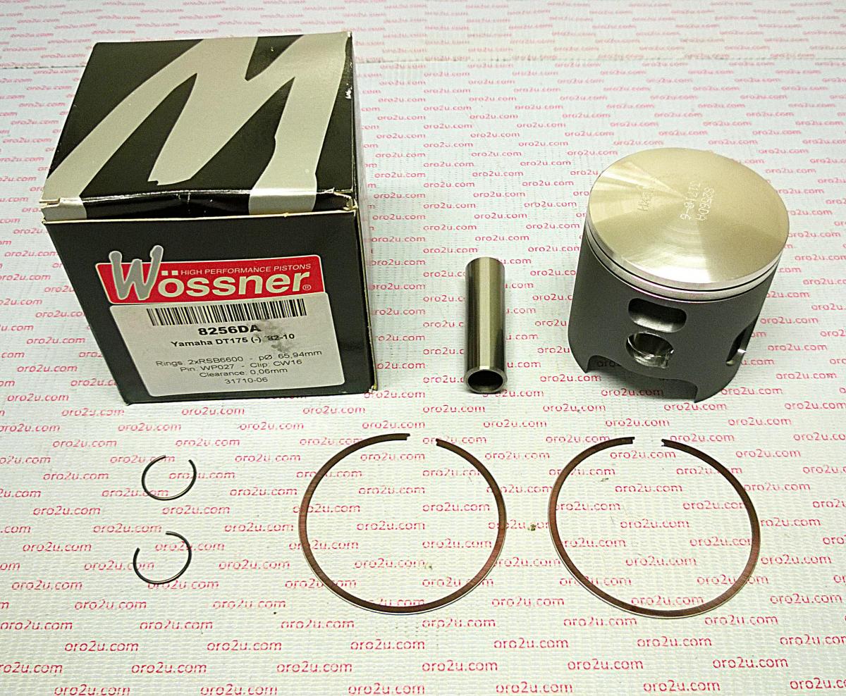 PISTON KIT 82-10 DT175 66.50, FORGED WOSSNER 8256D050 image 1