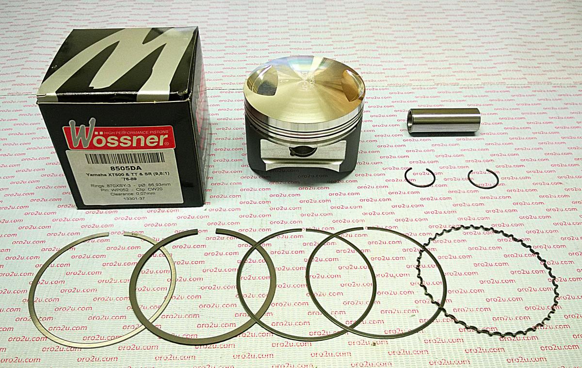 PISTON KIT XT TT SR 500 87.00, 8505DA FORGED WOSSNER image 1