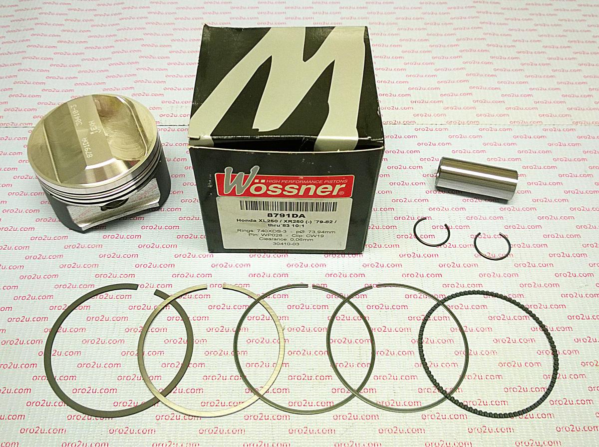 PISTON KIT XR XL 250 75.00, WOSSNER 8791D10079-83 image 1