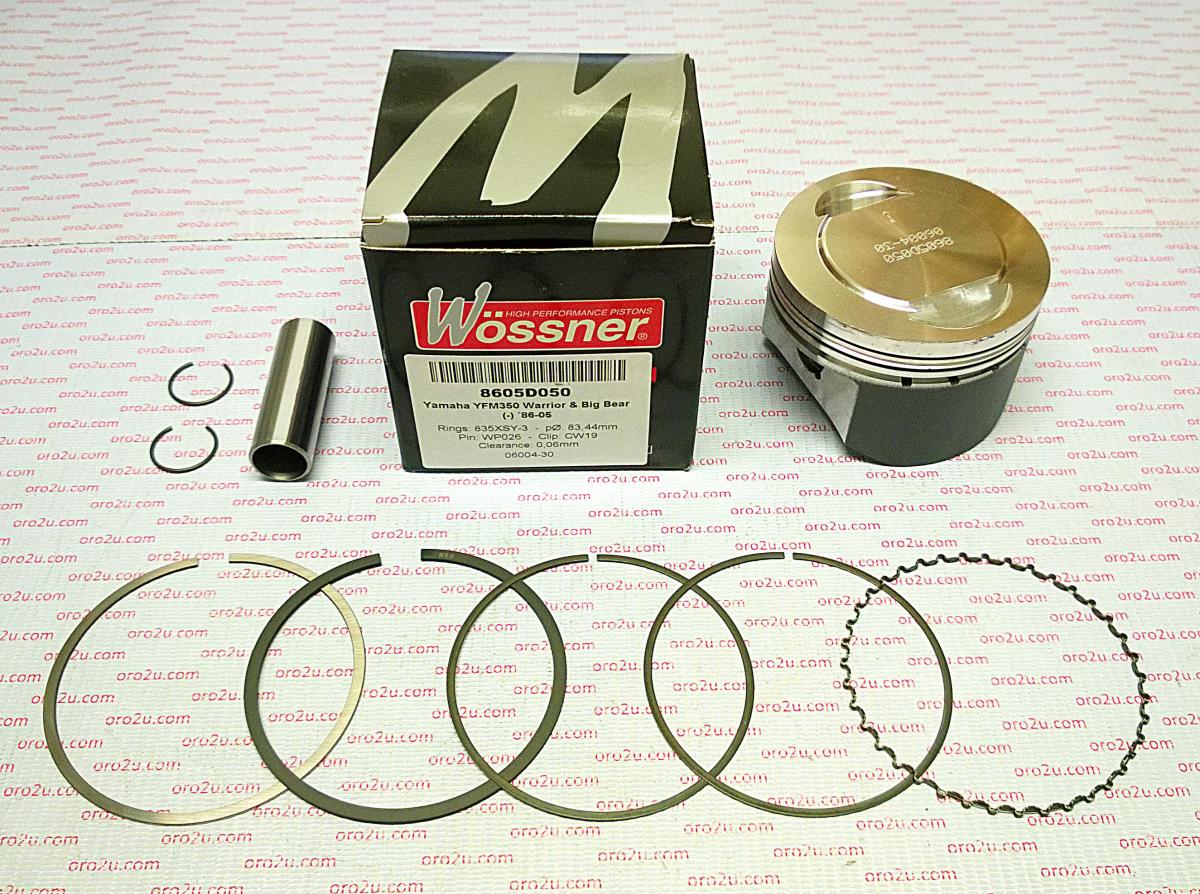 PISTON KIT 95-05 YFM350 83.00, FORGED WOSSNER 8605DB image 1