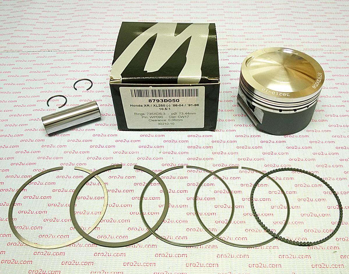 PISTON KIT 86-04 XR250 73.00, FORGED WOSSNER 8793DA image 1