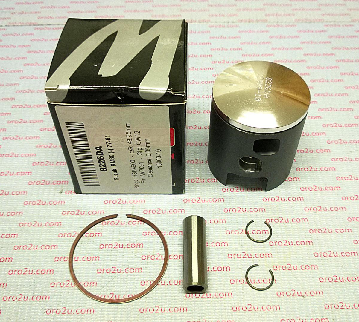 PISTON KIT 77-81 RM80 50.00, FORGED WOSSNER 8226D100 image 1