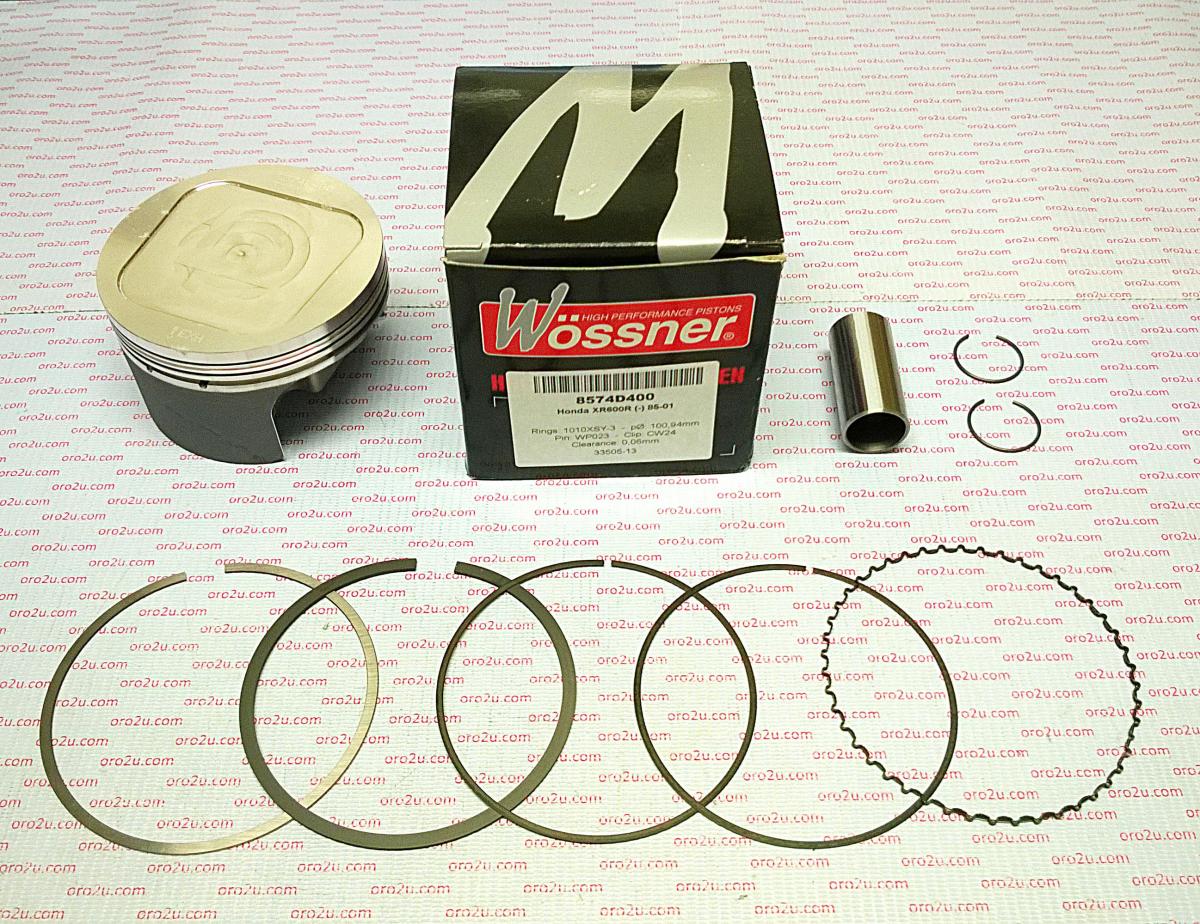 PISTON KIT 85-00 XR600R 97.00, FORGED WOSSNER 8574DB image 1