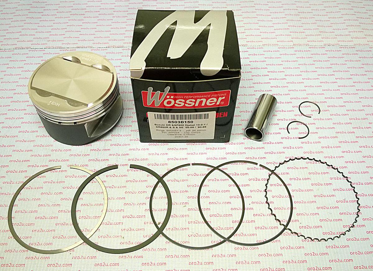 PISTON KIT DR600 DR650 95.00, FORGED WOSSNER 8503DA, 12111-15A00 image 1