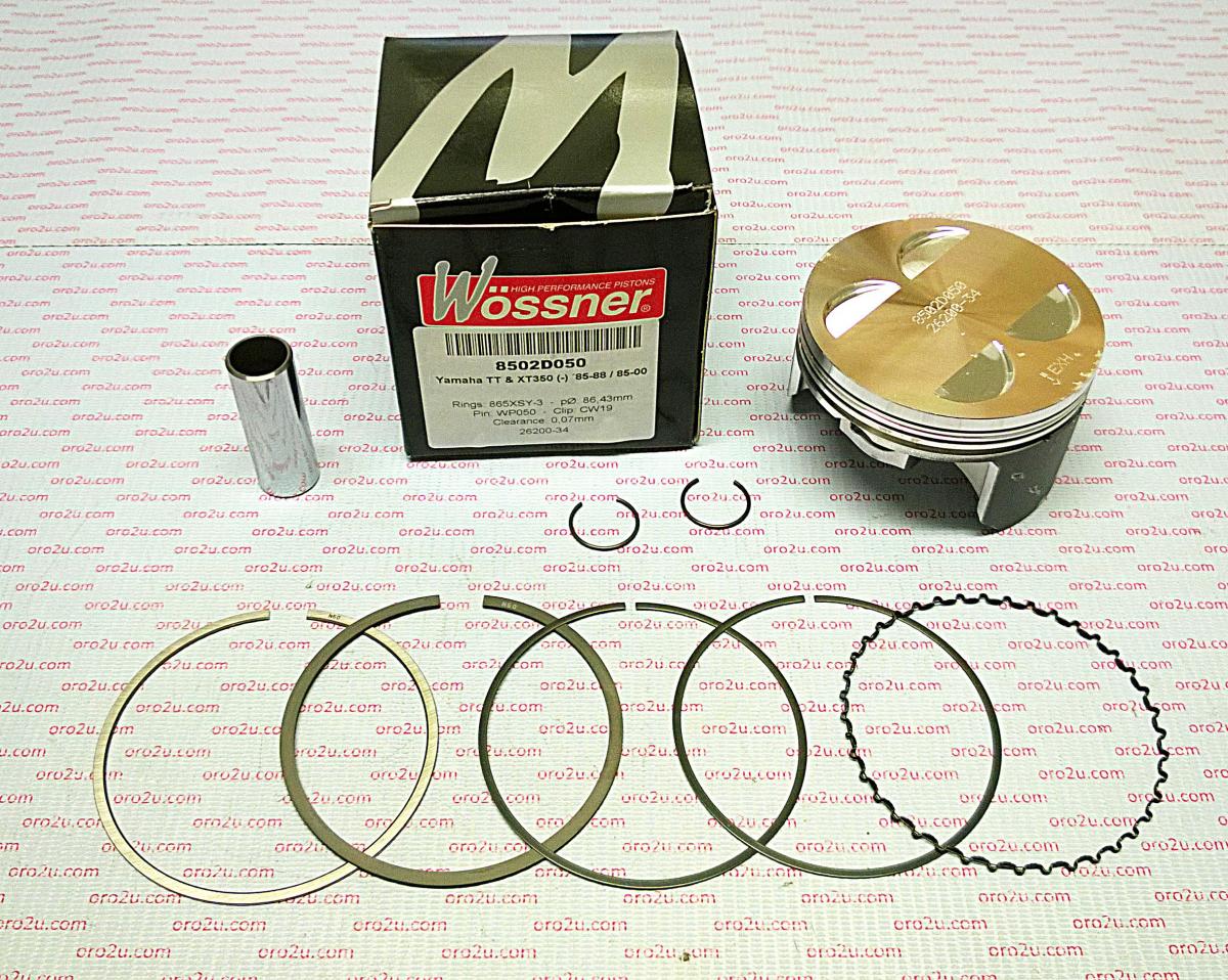 PISTON KIT XT350 TT350 88.00, FORGED WOSSNER 8502D200 image 1