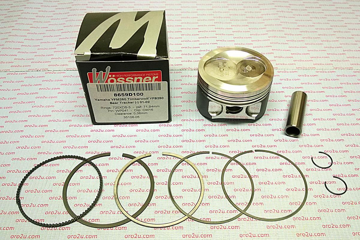 PISTON KIT YFM YFB250 71.00, WOSSNER FORGED 8659DA 92-01 image 1