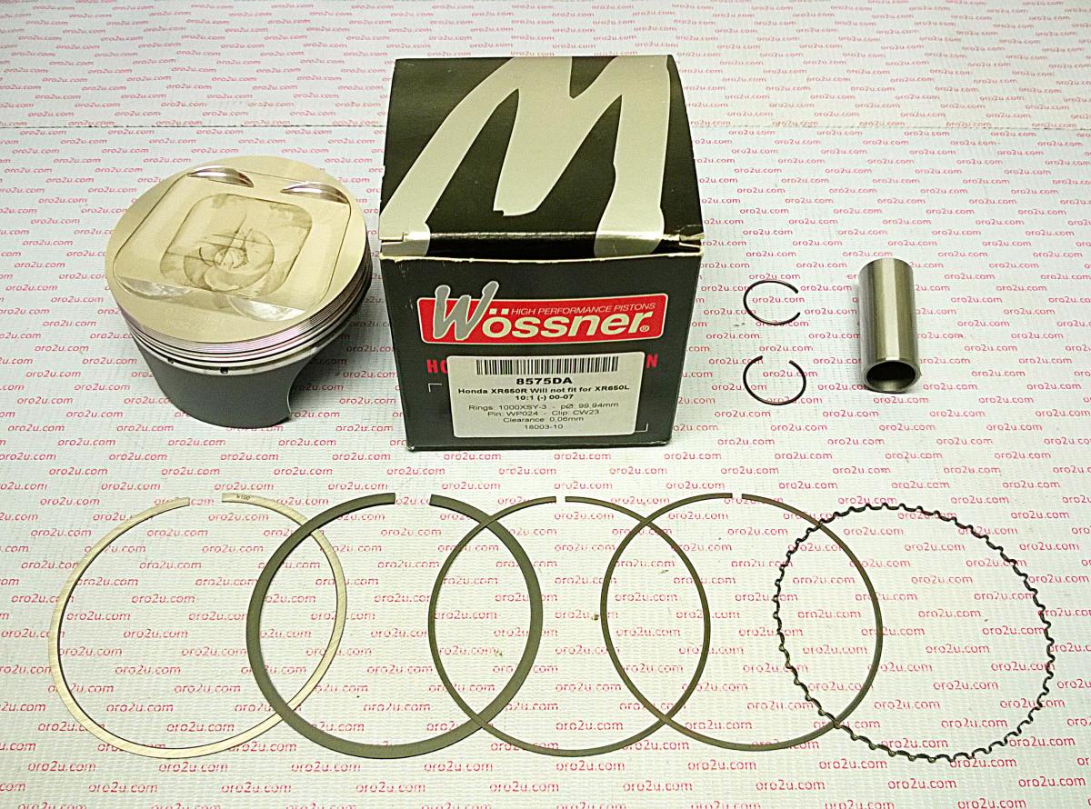 PISTON KIT 00-07 XR650R 101.00, FORGED WOSSNER 8575D100 image 1