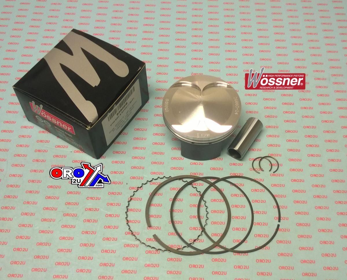 PISTON KIT KTM 400 EXC 89.00, FORGED WOSSNER 8580DB image 1