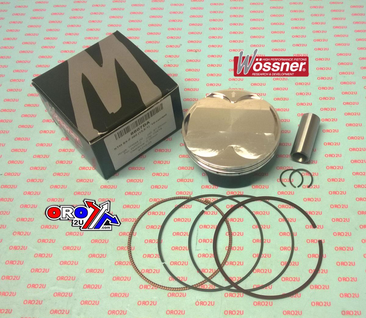 PISTON KIT 11-15 KTM350 88.00, FORGED WOSSNER 8807DA, 77230207100 image 1