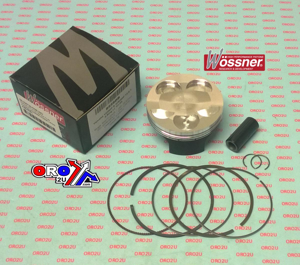PISTON KIT 01-04 YZF250 77.00, FORGED WOSSNER 8559DC 3-RING image 1