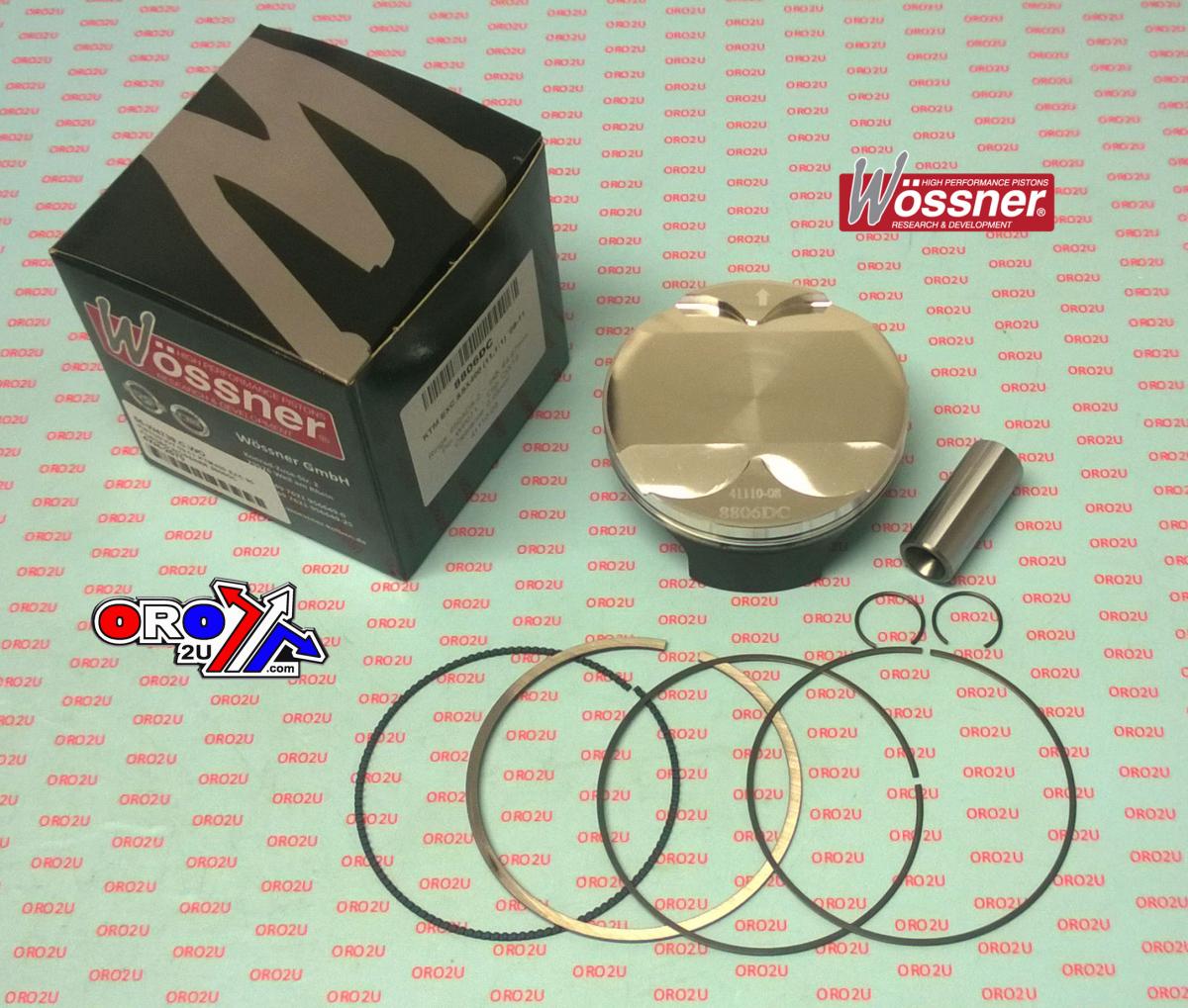 PISTON KIT 09-11 KTM400 EXC 95, FORGED WOSSNER 8806DB image 1