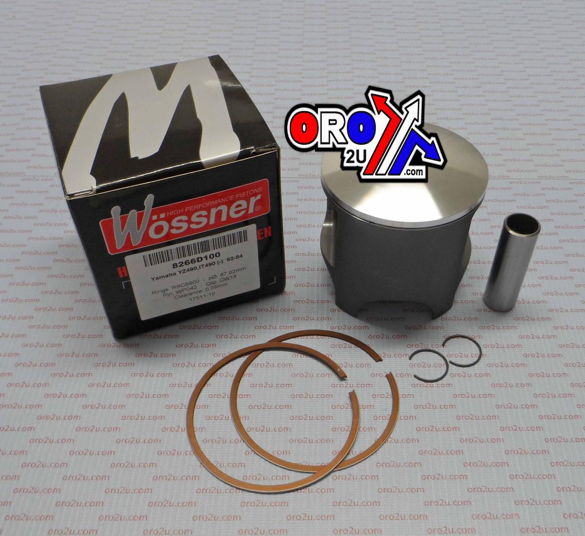 PISTON KIT 82-84 YZ490 88.50mm, FORGED WOSSNER 8266D150 thumbnail 5