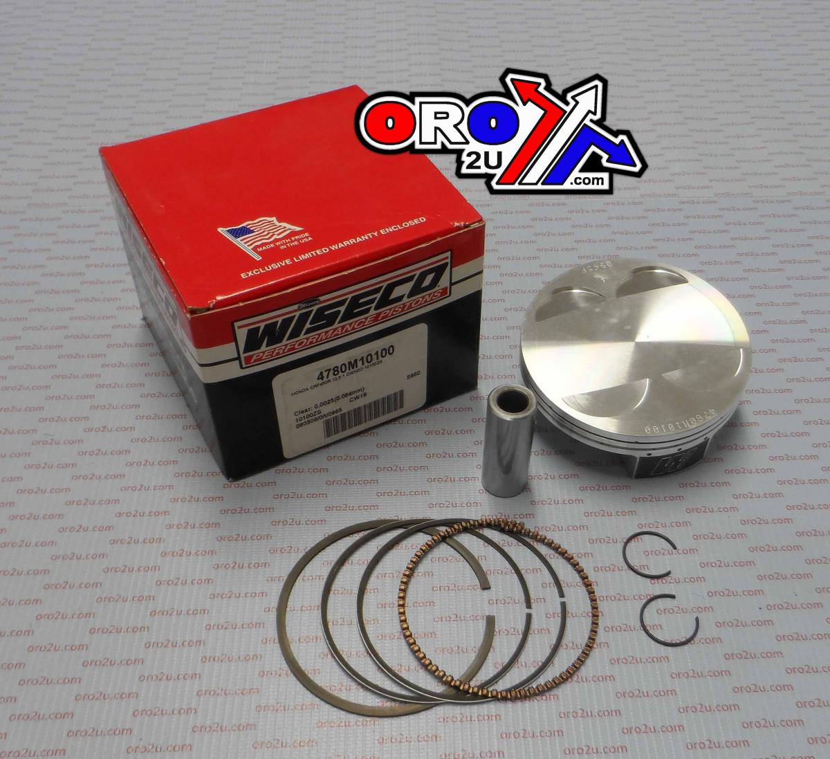 PISTON 02-08 CRF450 BIG BORE 101mm, WISECO 4890M10100 HONDA KIT thumbnail 2