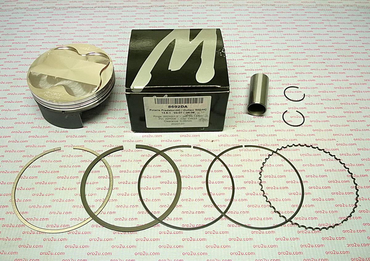 PISTON KIT POLARIS 500 99.20, FORGED WOSSNER 8692DA 3087970 image 1