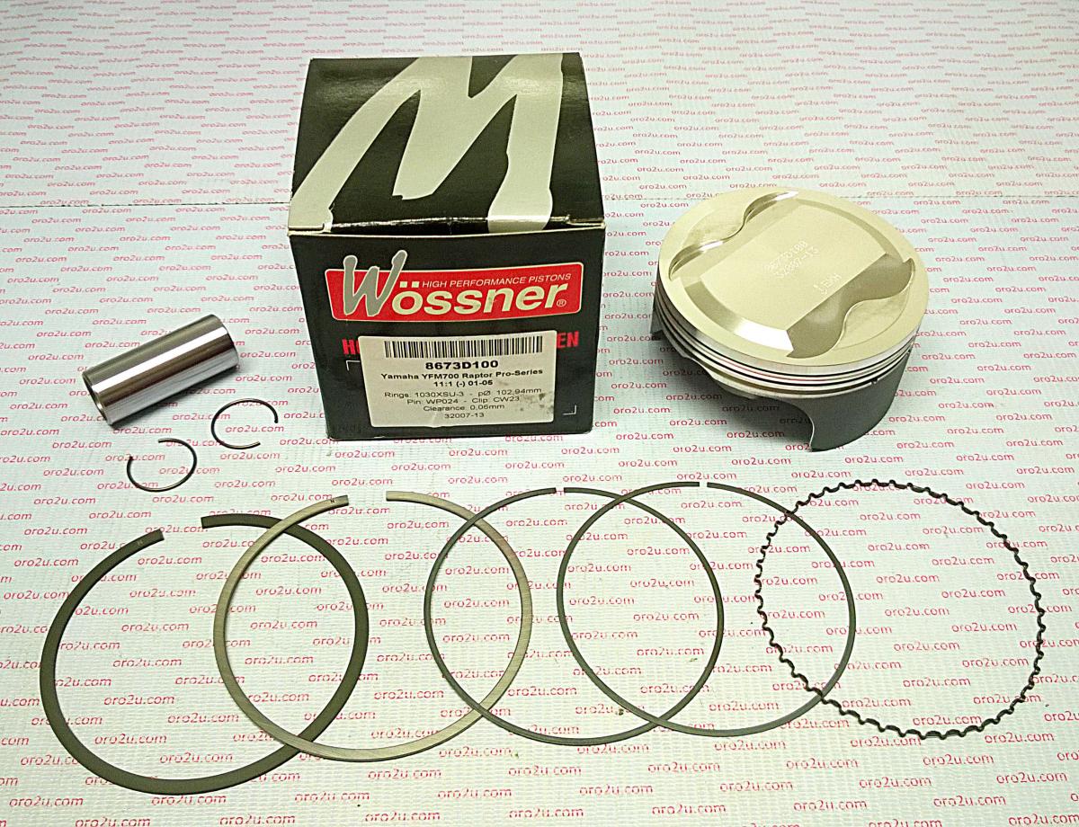 PISTON KIT 06-11 YFM700 HC 103, WOSSNER 8673D100 RAPTOR image 1