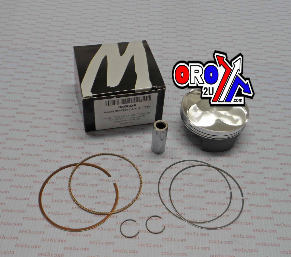 PISTON KIT 07-09 RMZ250 77.00, WOSSNER 8666DB SUZUKI thumbnail 2