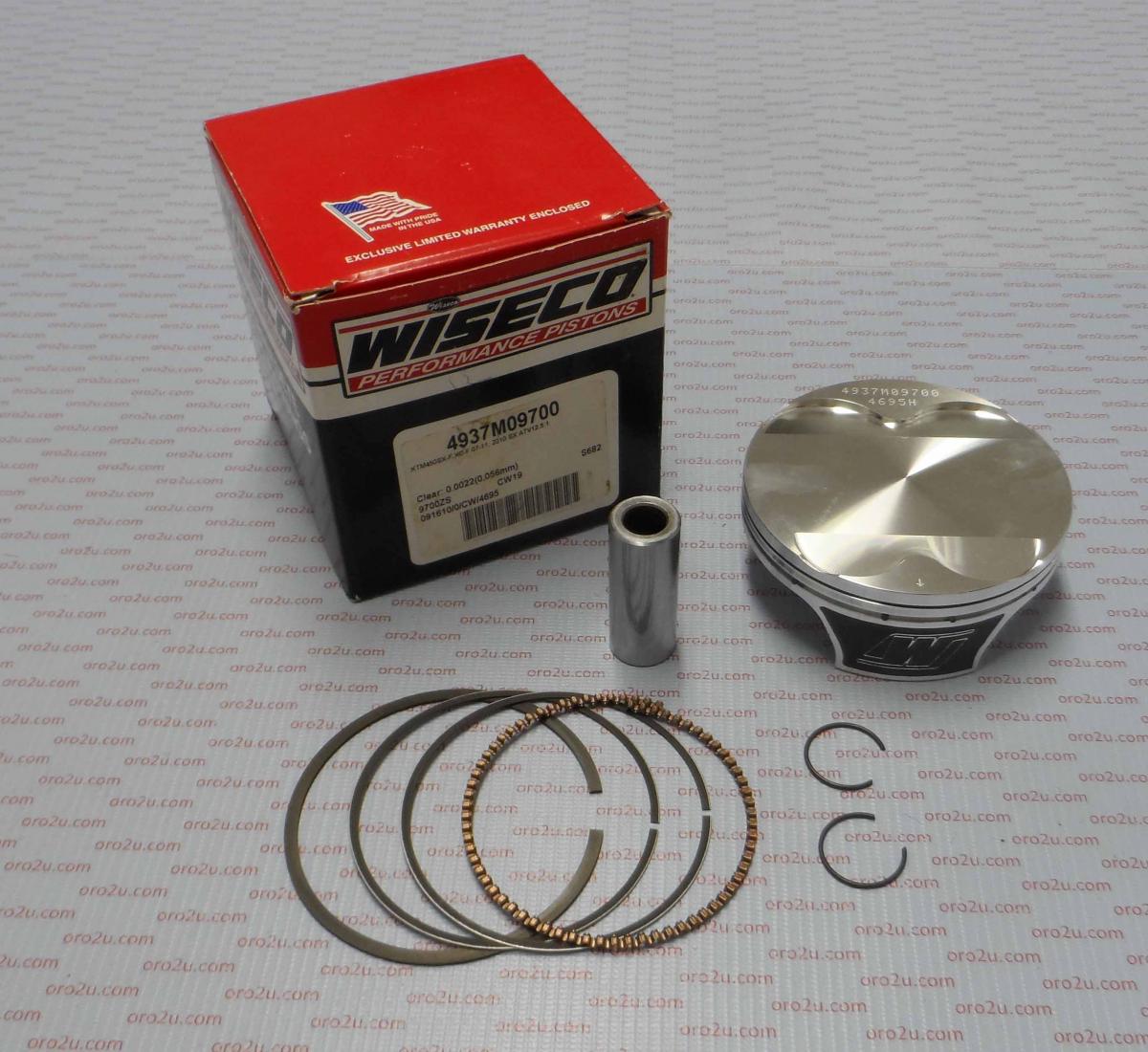 PISTON KIT 09-11 SX450 97.00, ARMOR GLIDE HIGH COMP 12.5:1, WISECO 4937M09700B ATV image 1