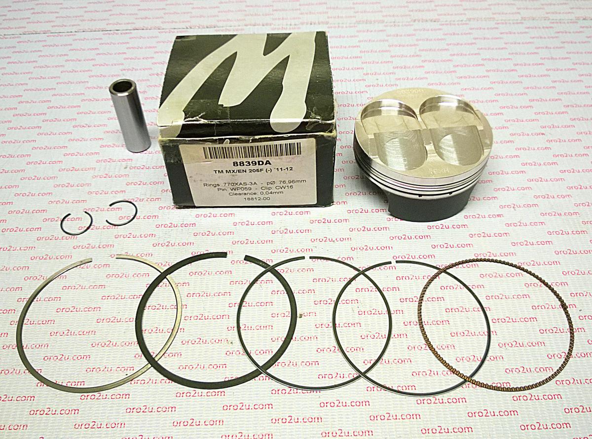 PISTON KIT 11-12 TM250F FI 77, FORGED WOSSNER 8839DA image 1