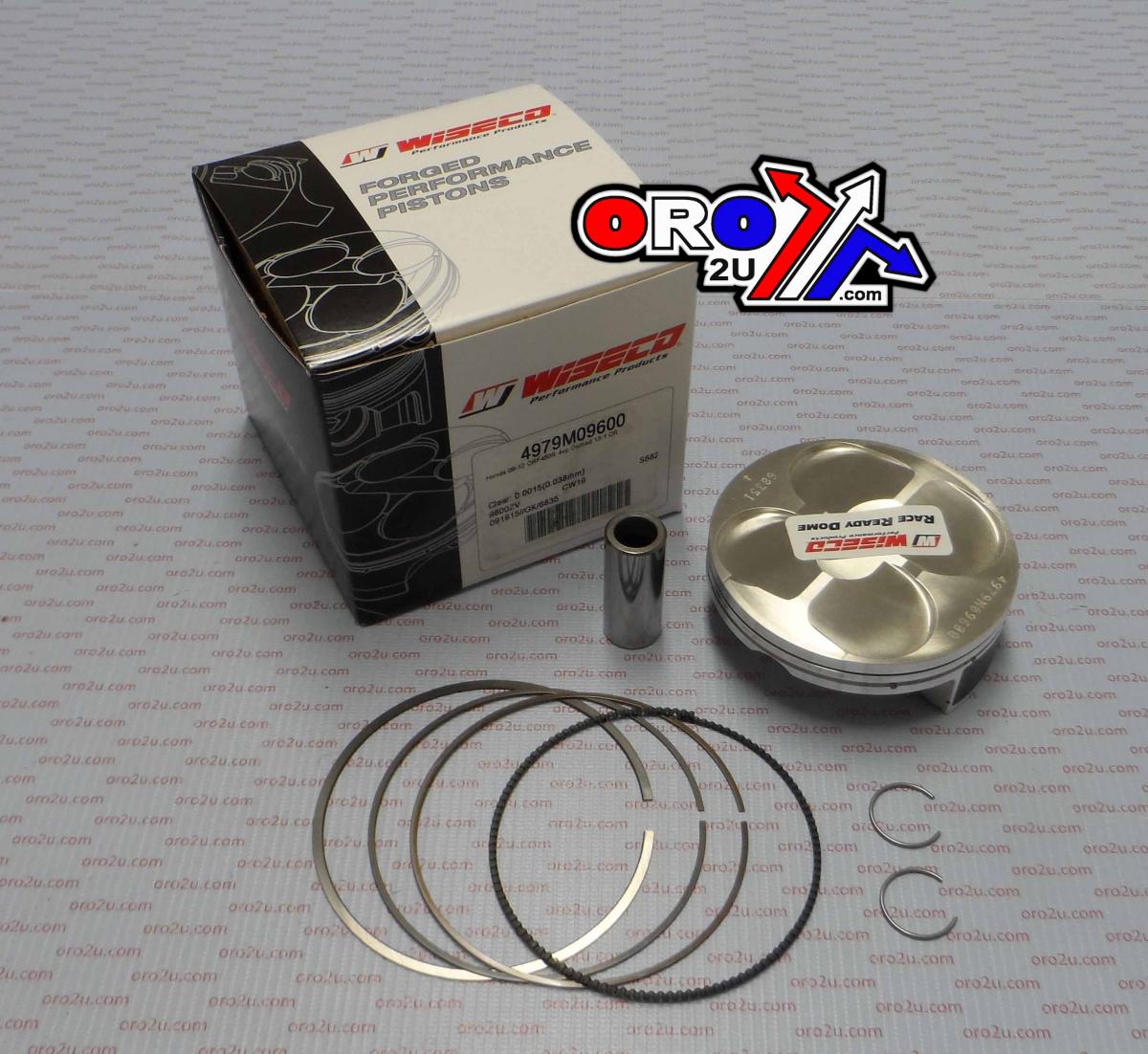 PISTON KIT 09-12 CRF450R HC, 4979M09600 WISECO 96.00mm image 1