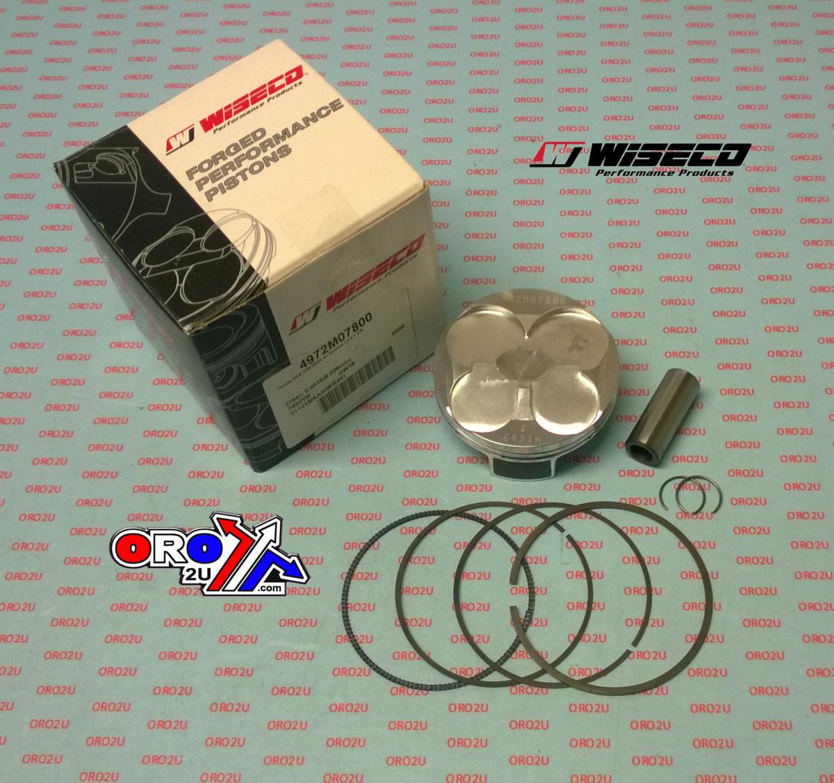 PISTON KIT 09-12 CRF450R RACE, WISECO RC877M09600 HONDA image 1
