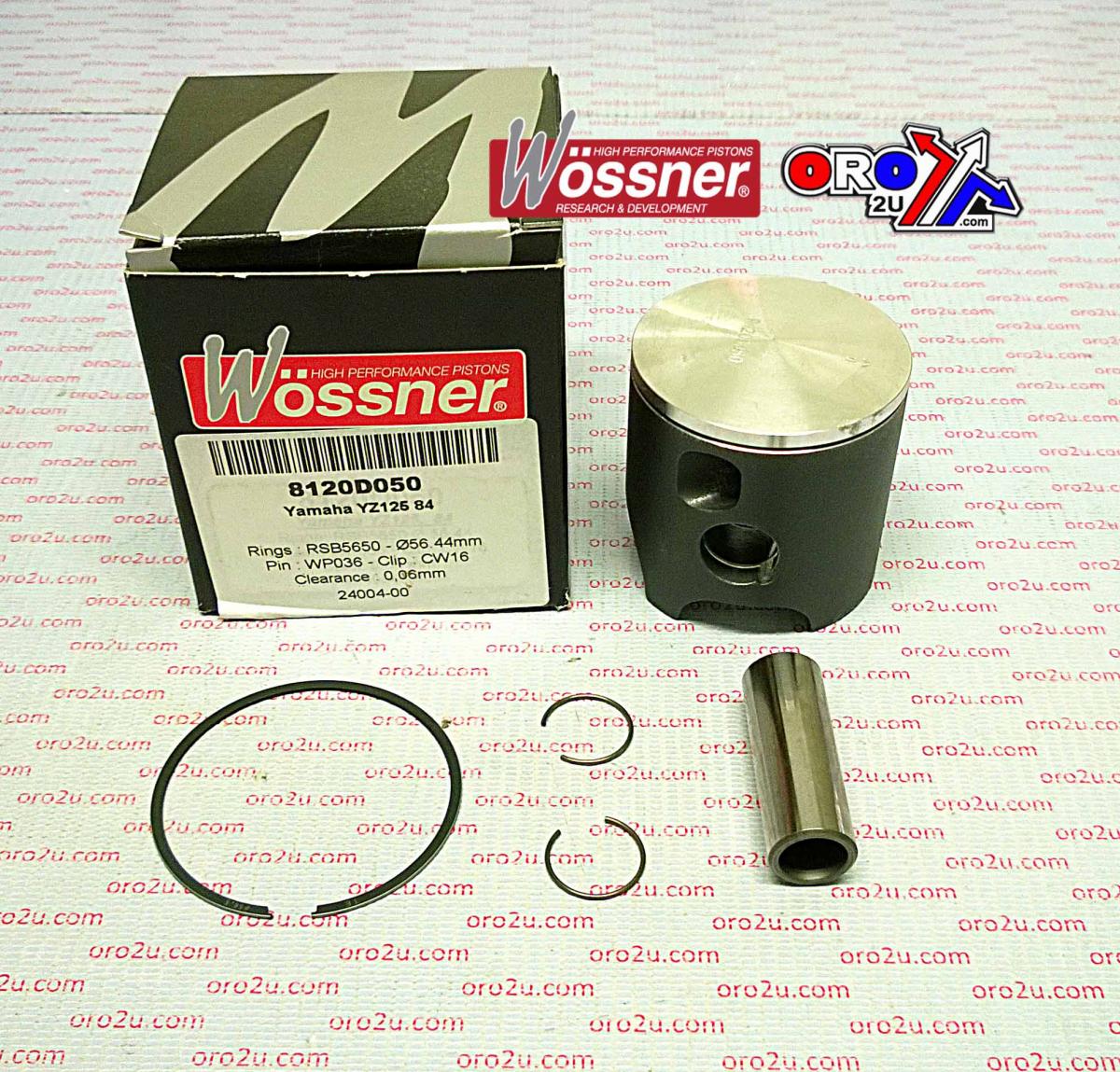 PISTON KIT 1984 YZ125 56.50, WOSSNER 8120D050 YAMAHA MX thumbnail 2