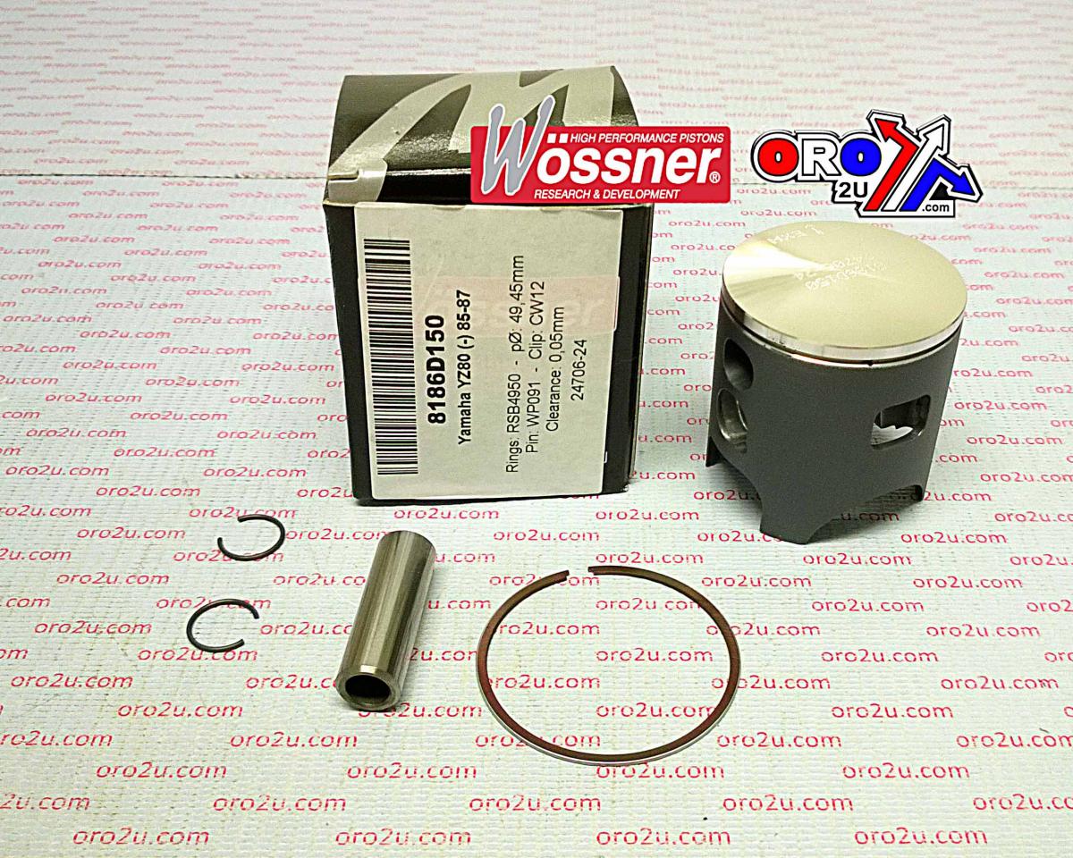 PISTON KIT 85-87 YZ80 49.00, WOSSNER 8186D100 YAMAHA MX image 1